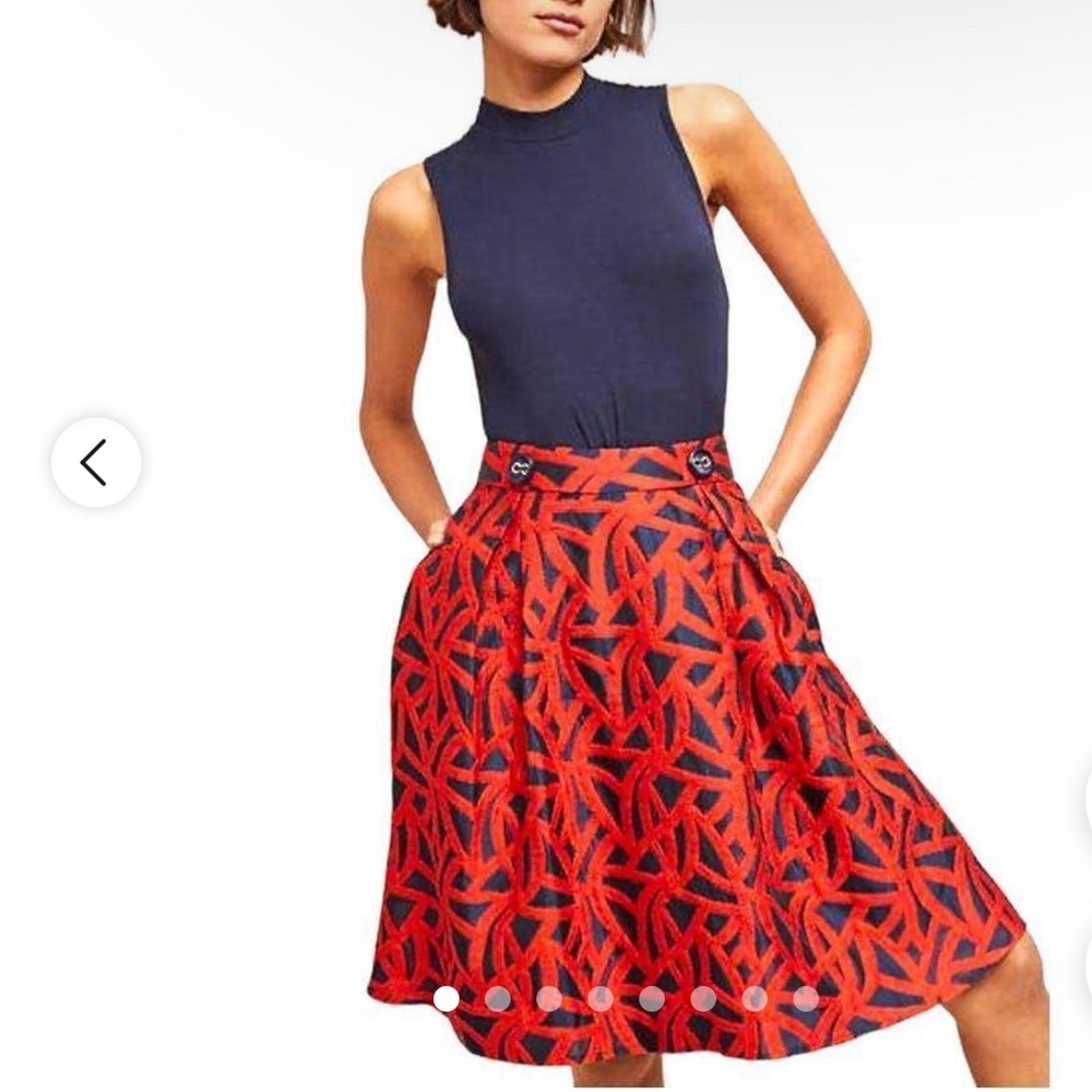 Eva Franco Red Blue skirt